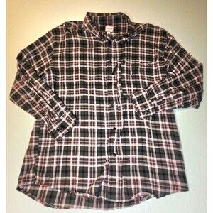 HEYBO Outdoors Stonecamp Brushed Soft Flannel Long Sleeve Button Up Shirt XL